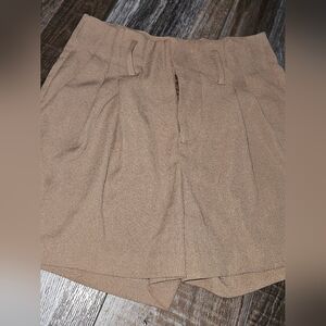 Vestique Tan A-Line Shorts